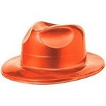 Fedora Hat-Orange-Plastic