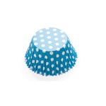 Baking Cups-Carribean Blue Polka Dots-2''-75pk