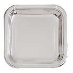 Plates-BEV-Square-Silver Foil-8pk