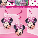 Hanging Swirl Decorations-Minnie Mouse-3pk