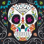 Napkins - LN - Skull - The Day Of The Dead - 16PK - 2 PLY