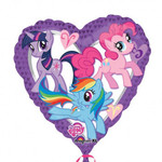 Foil Balloon - My Little Pony Heart - 18"