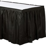Table Skirt - Black - 1pc