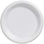 Plastic Plates 20pc White 10 1/4"
