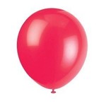 10 12'' RUBY RED BALLOONS
