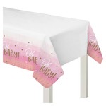 Oh Baby Girl Plastic Table Cover