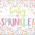 Beverage Napkins- Baby Sprinkle!- 16pk-2ply