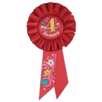 Award Ribbon- My 4th Birthday- Rosette