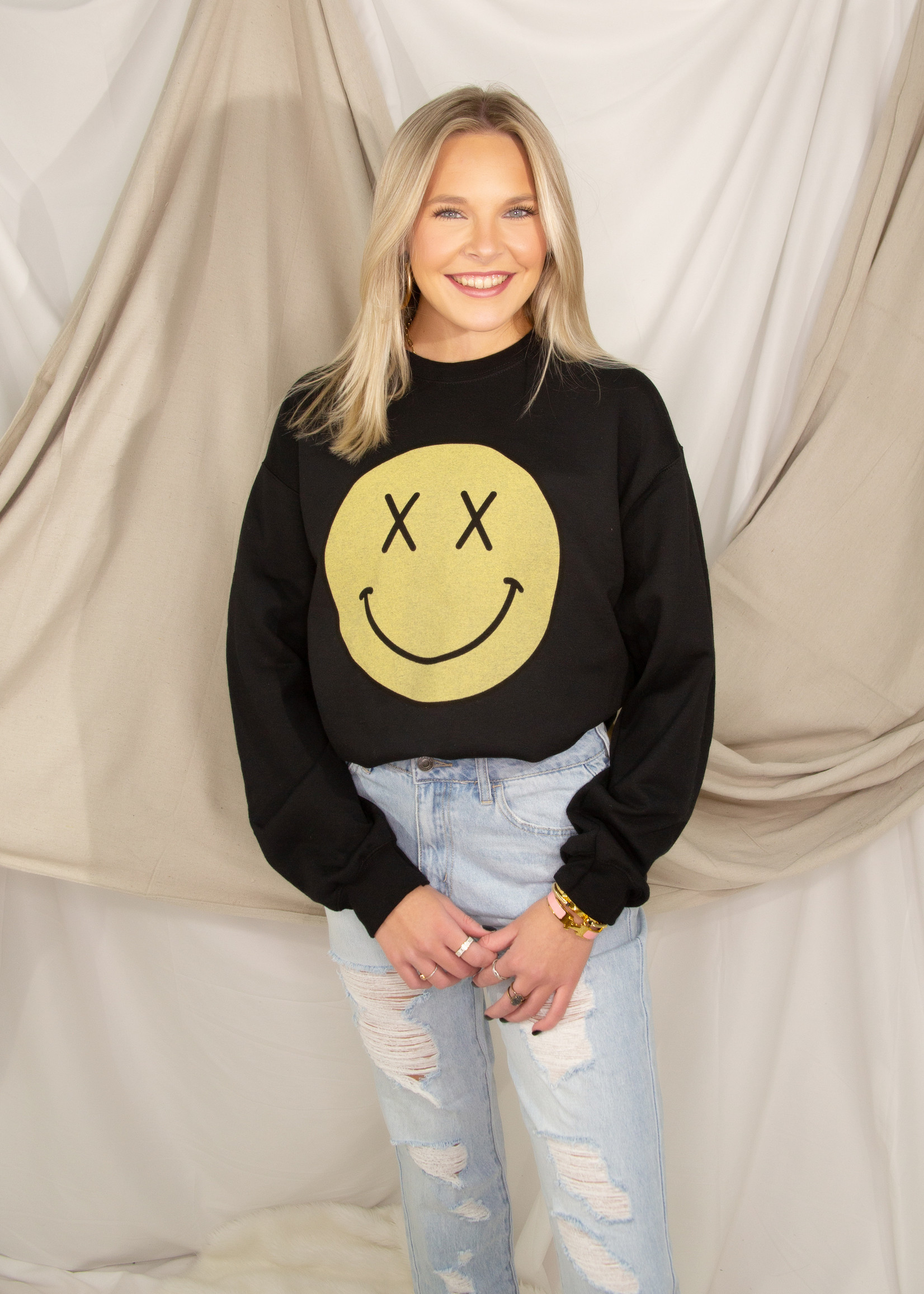 Smiley Daze Graphic Sweatshirt