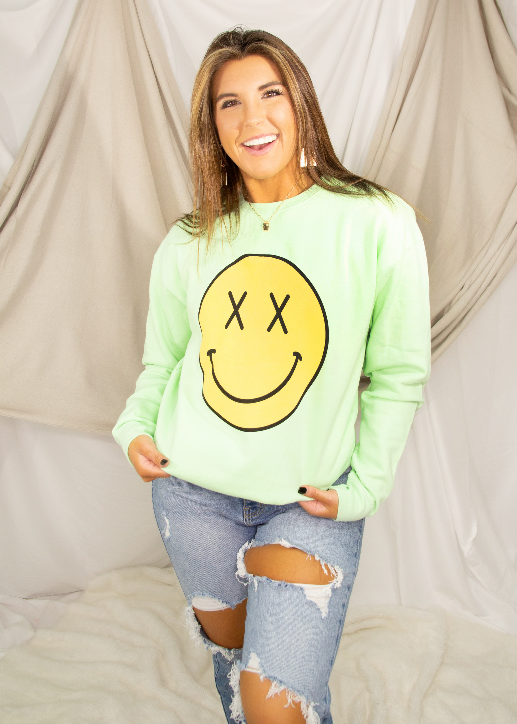 Smiley Daze Graphic Sweatshirt