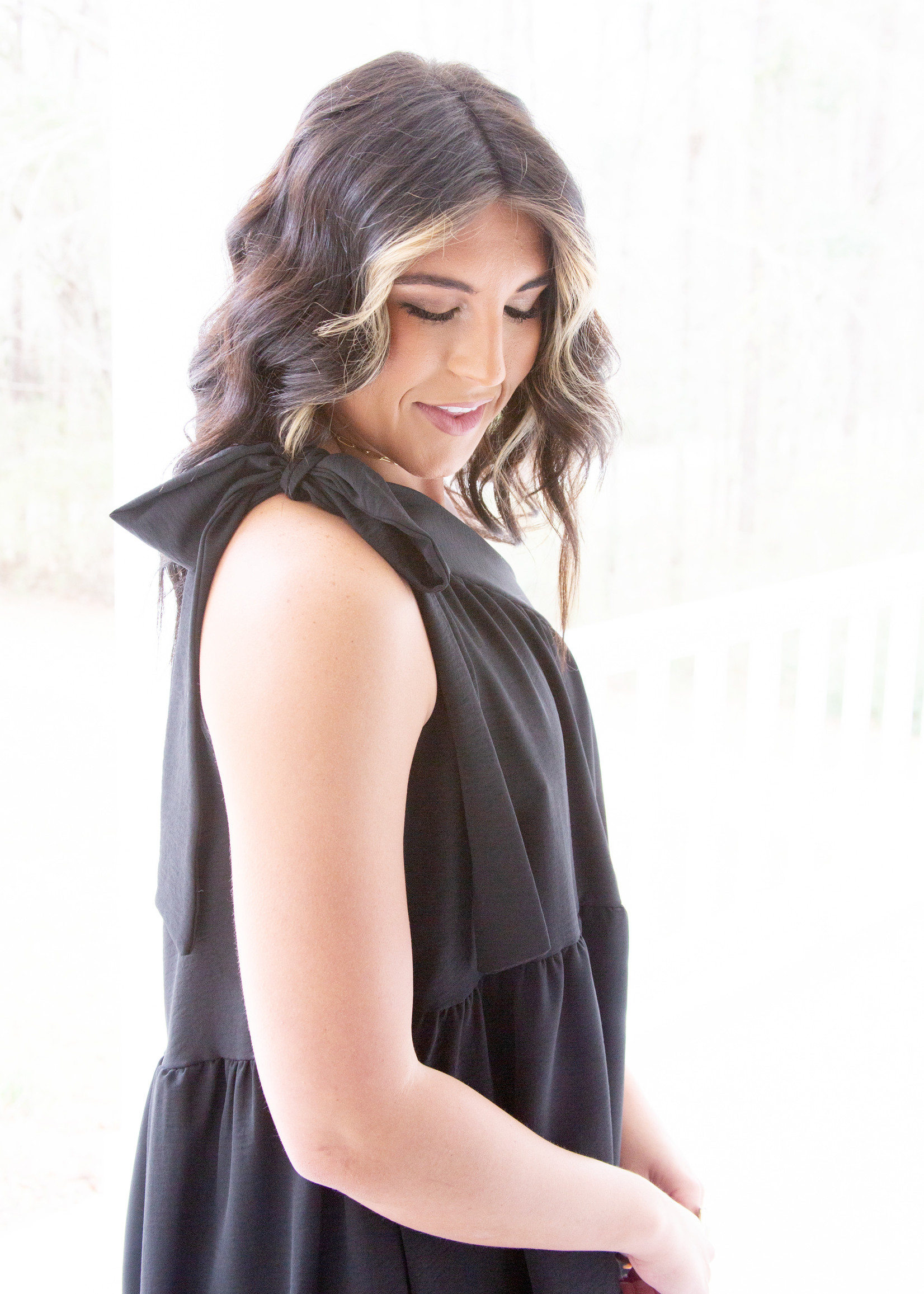 One Shoulder Tiered Silhouette Dress