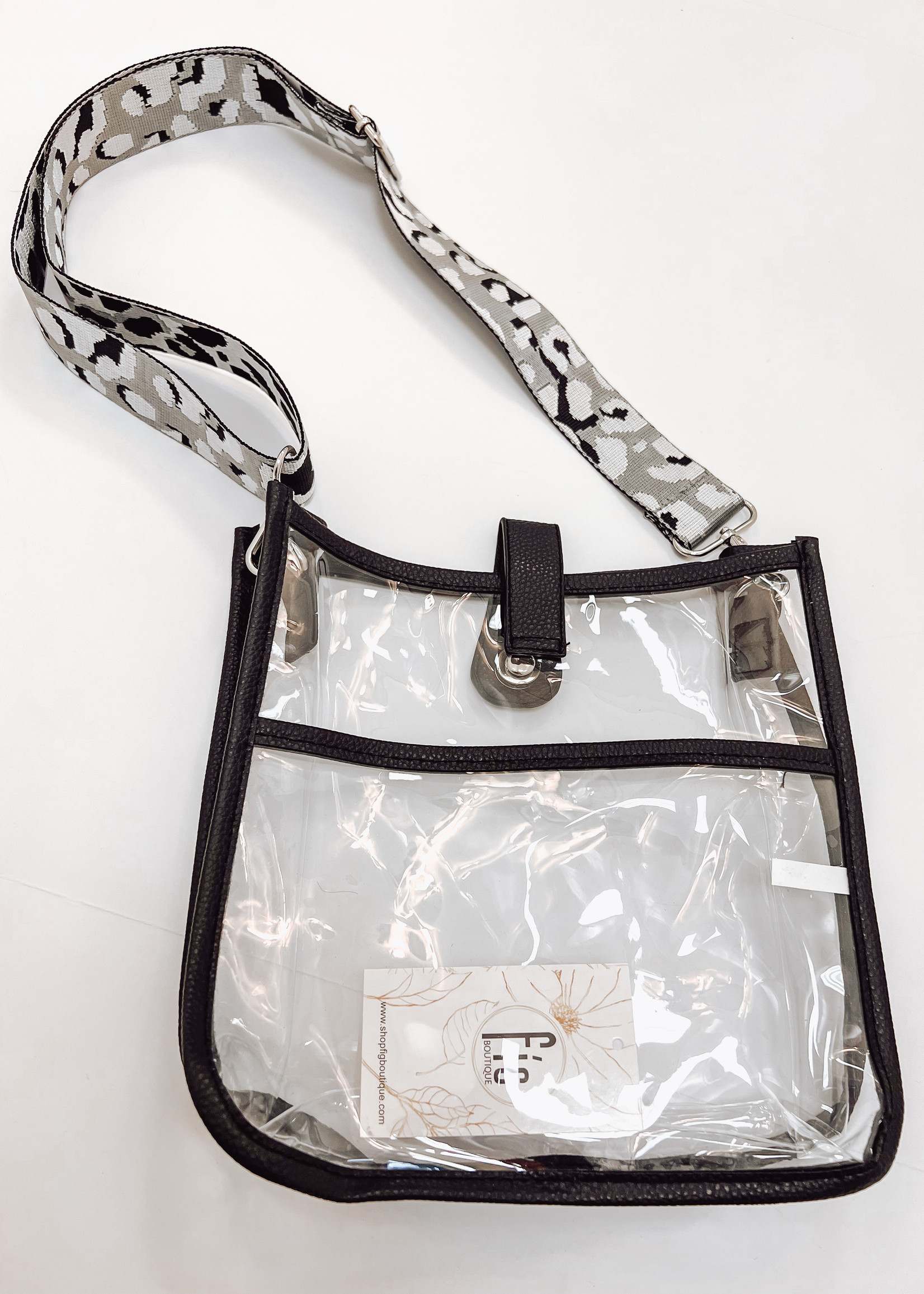 Clear Stadium Bag Leather Crossbody Bag Clear Purse Game 