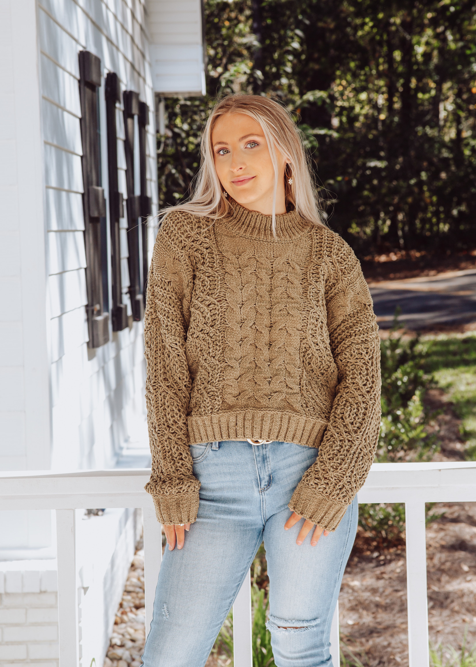 Chill For A While Croped Sweater
