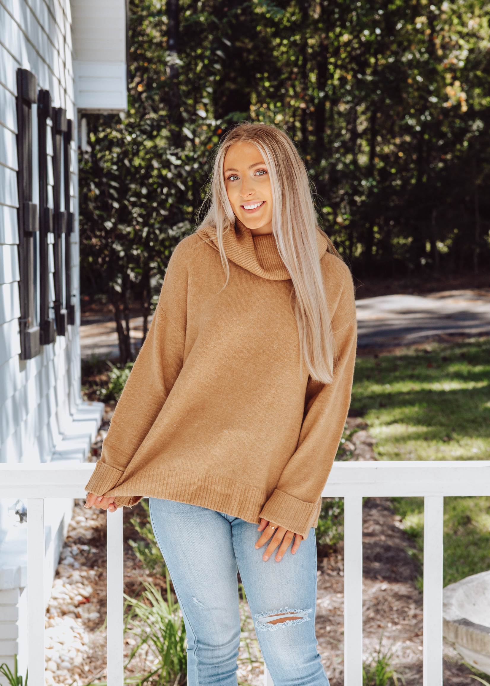 The Rosie Cowl Neck Sweater