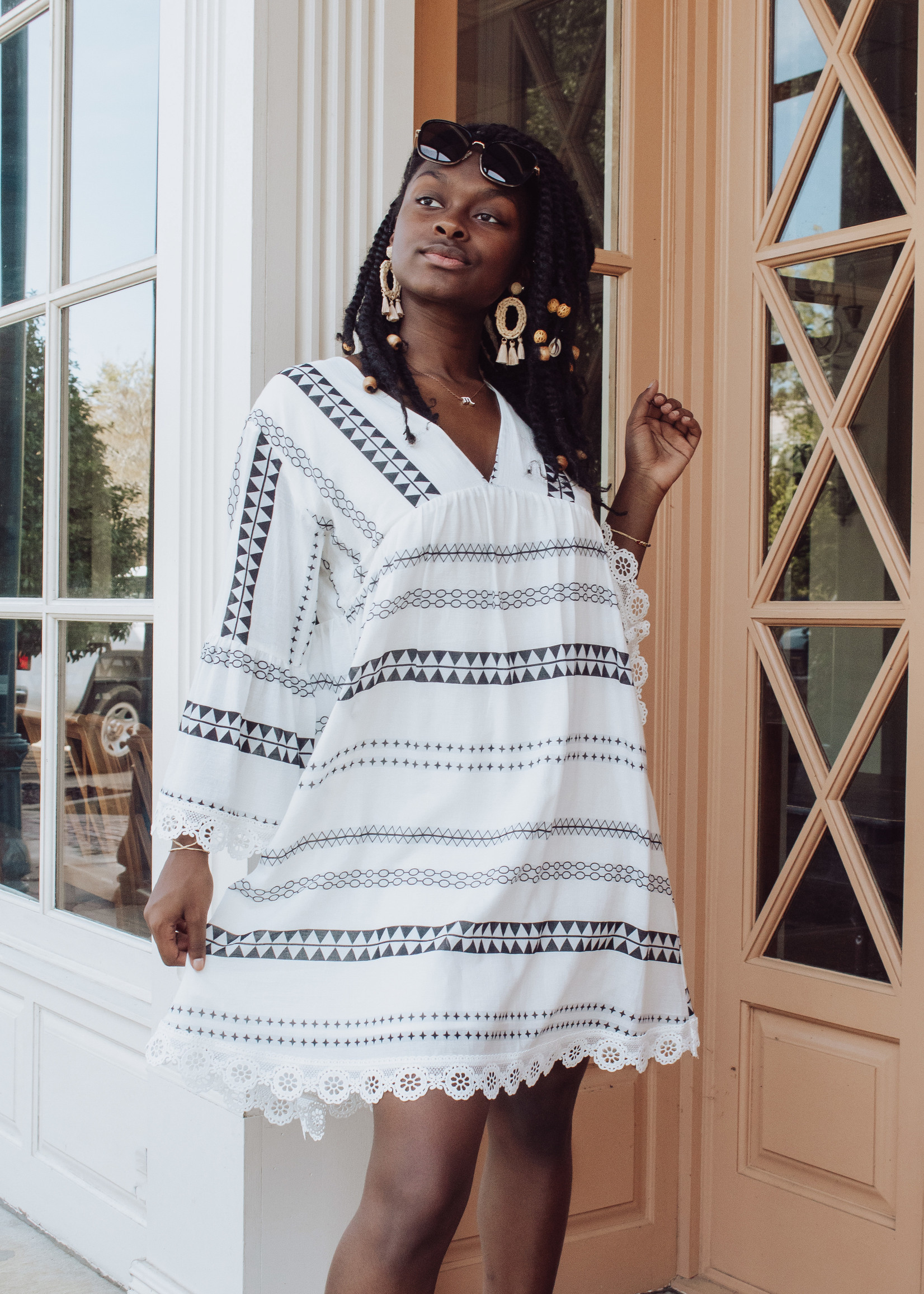 Havana Bell Sleeve Dress - Women's Boutique Clothing & Trendy Fashion