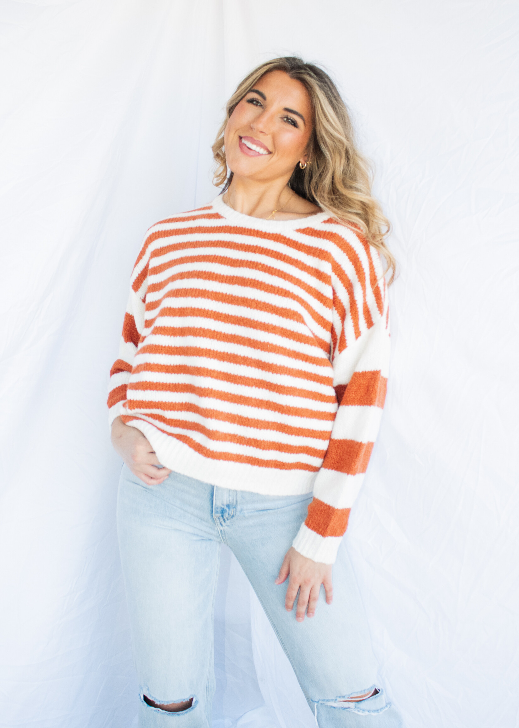 Frankie Mixed Stripe Comfy Sweater