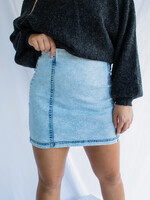 New Adventures Washed Mini Skirt