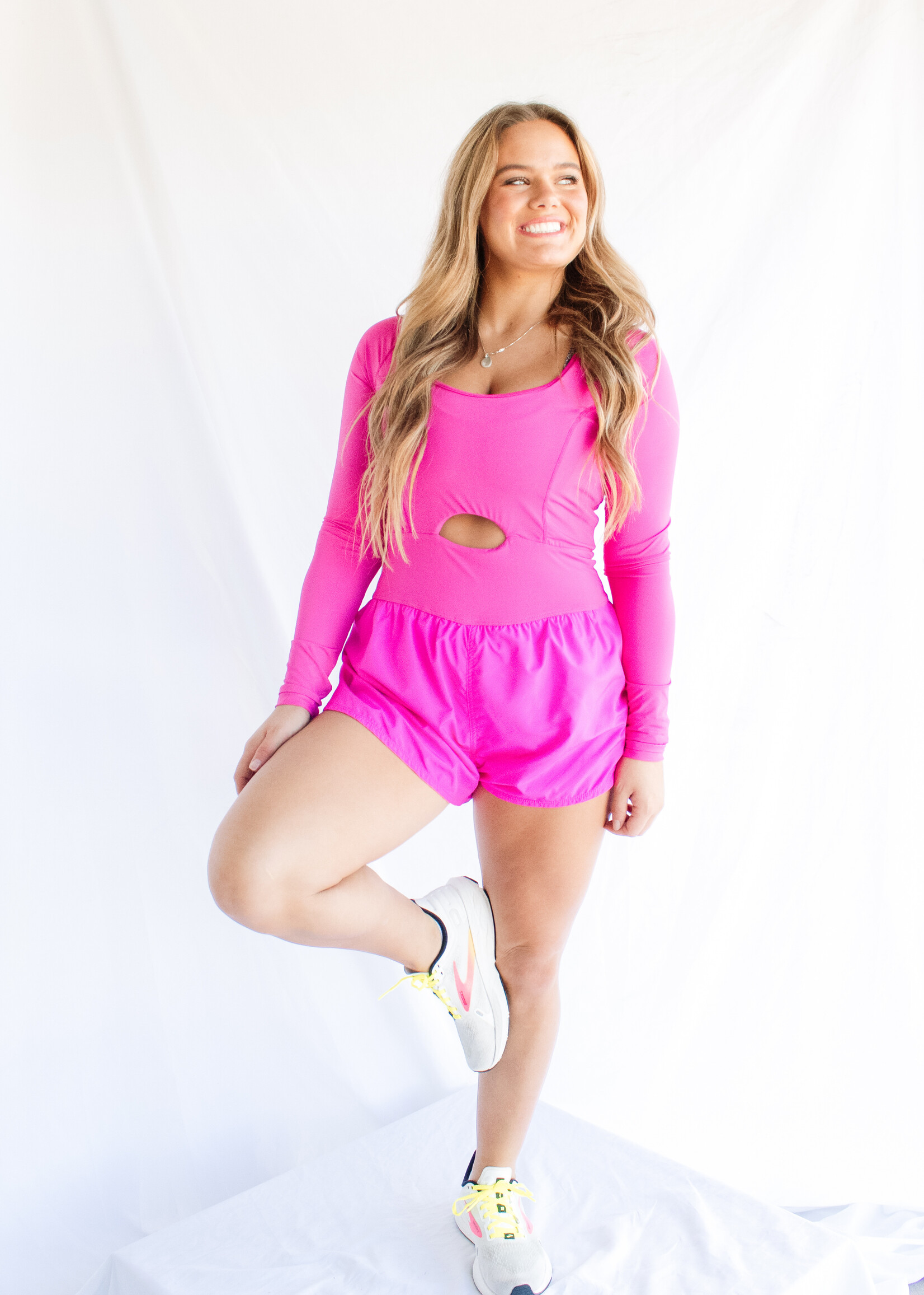 Warm Aesthetics Long Sleeve Athletic Romper - Women's Boutique Clothing &  Trendy Fashion