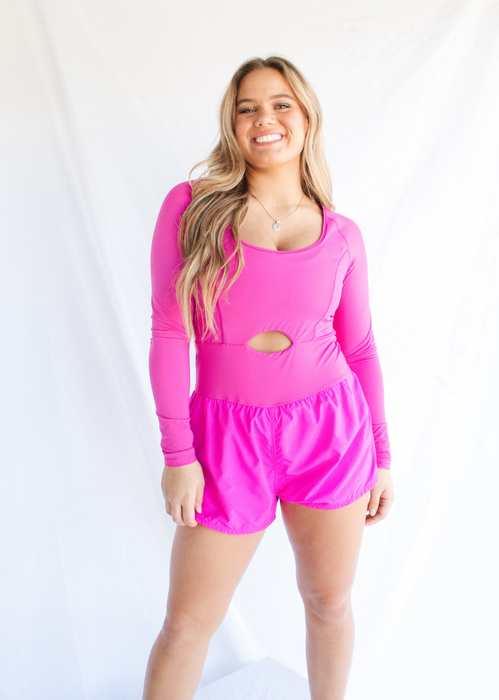 Warm Aesthetics Long Sleeve Athletic Romper - Women's Boutique Clothing &  Trendy Fashion