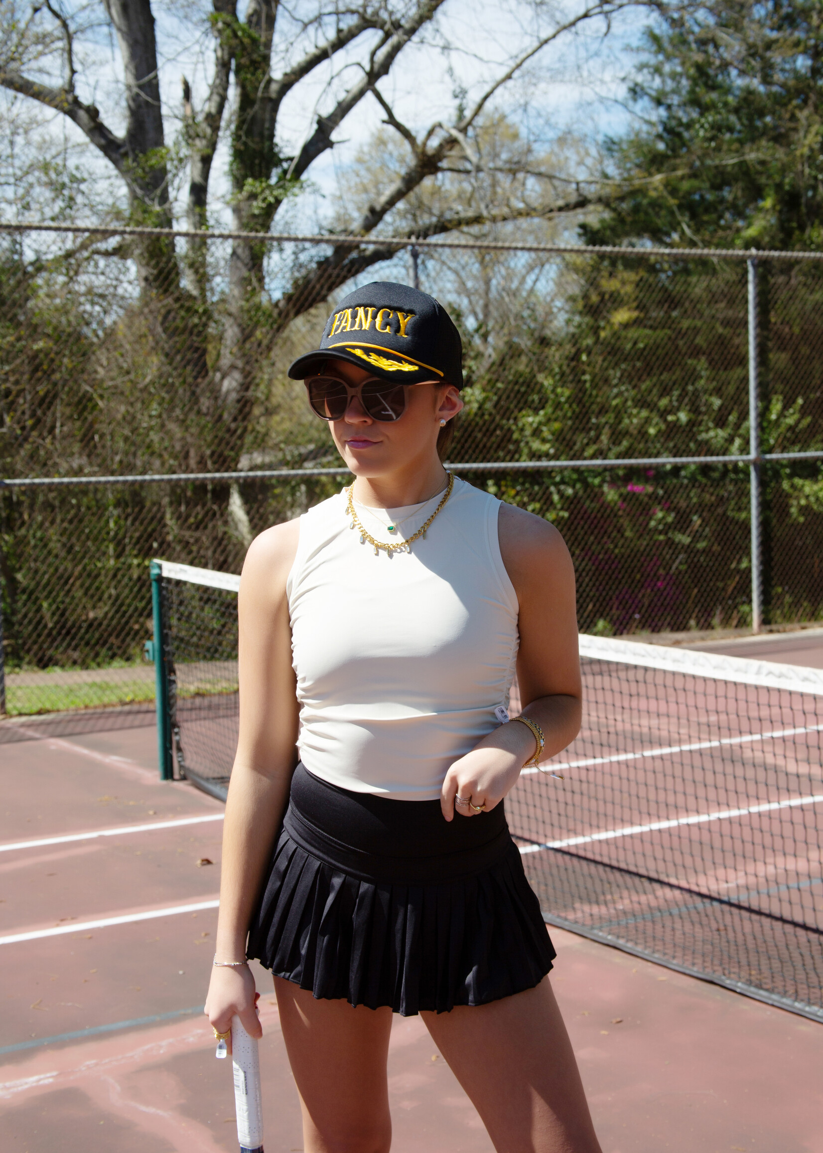 Gold Hinge Scrunch Shirt Women's Boutique Clothing & Trendy Fashion