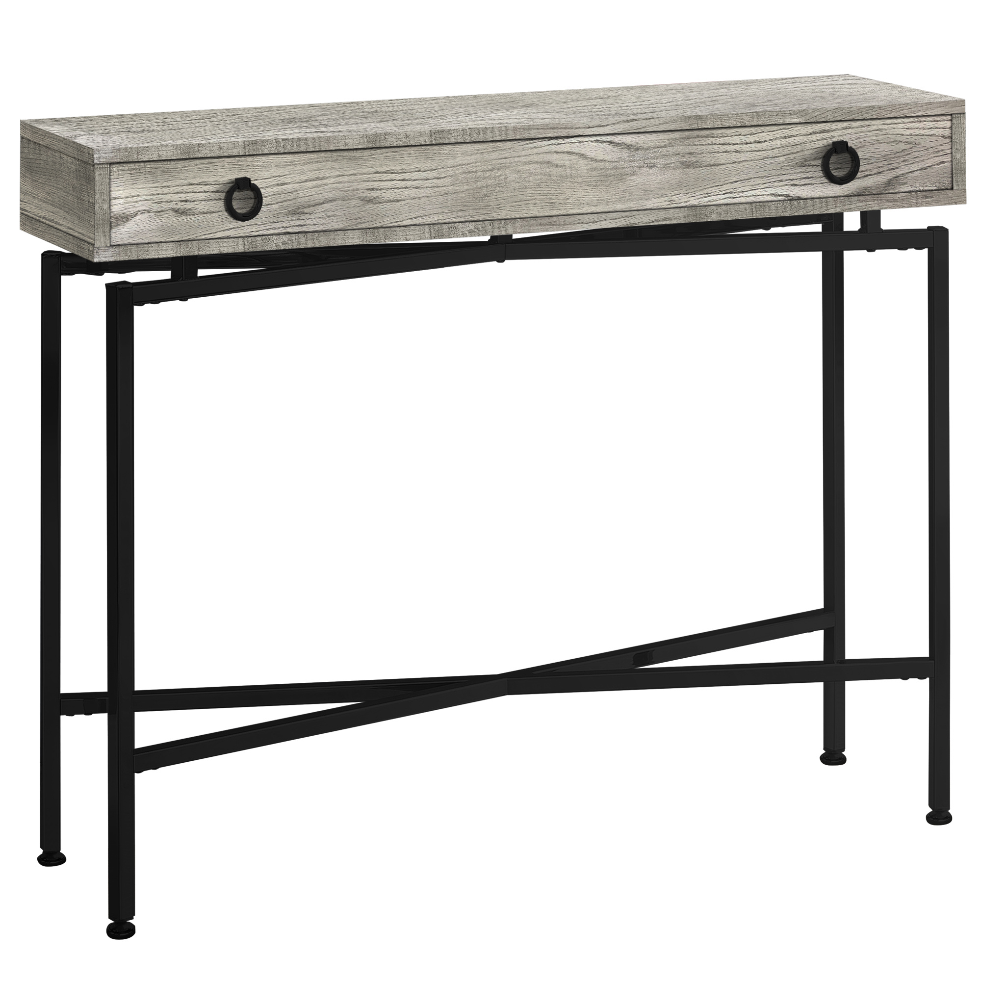 Monarch Table console  avec  rangement  aspect bois recycl  