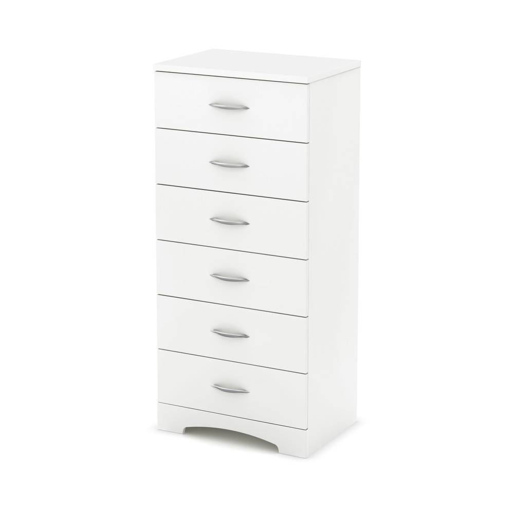 South Shore Step One 6 Drawer Chest Pure White M2go