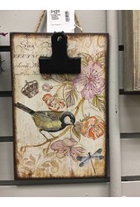 Vintage Bird Hanging Clipboard