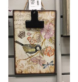 Vintage Bird Hanging Clipboard