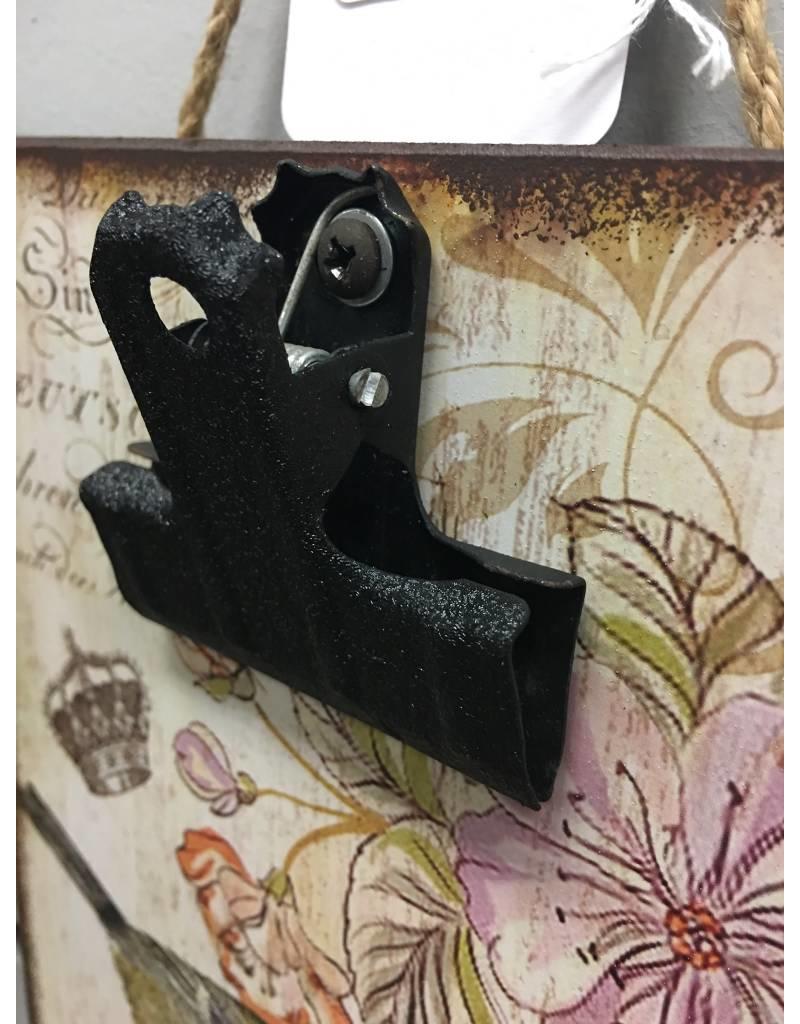 Vintage Bird Hanging Clipboard