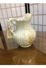 Ironstone Pitcher w/ Floral Pattern