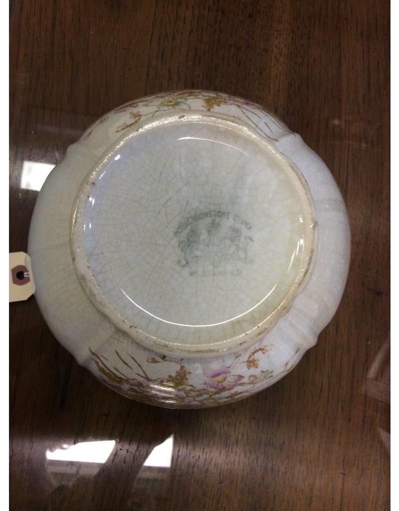 Ironstone Pitcher w/ Floral Pattern