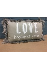 Love Begins At Home Pillow