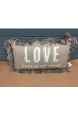 Love Begins At Home Pillow