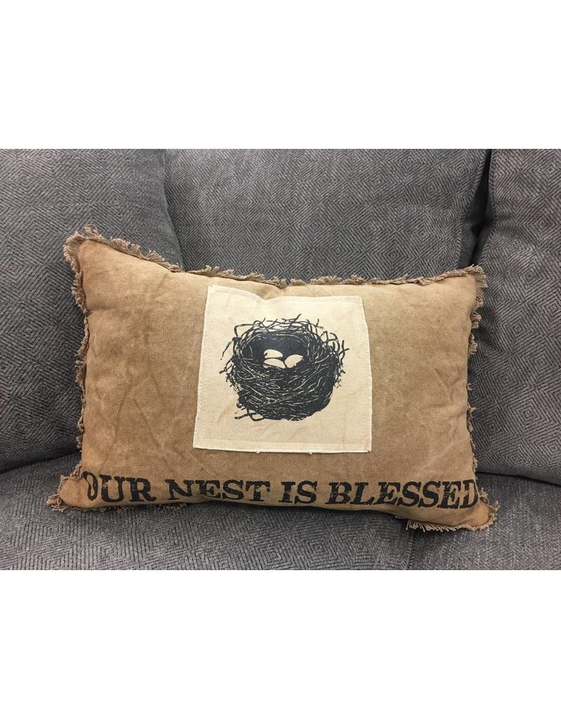 Nest is Blessed Pillow