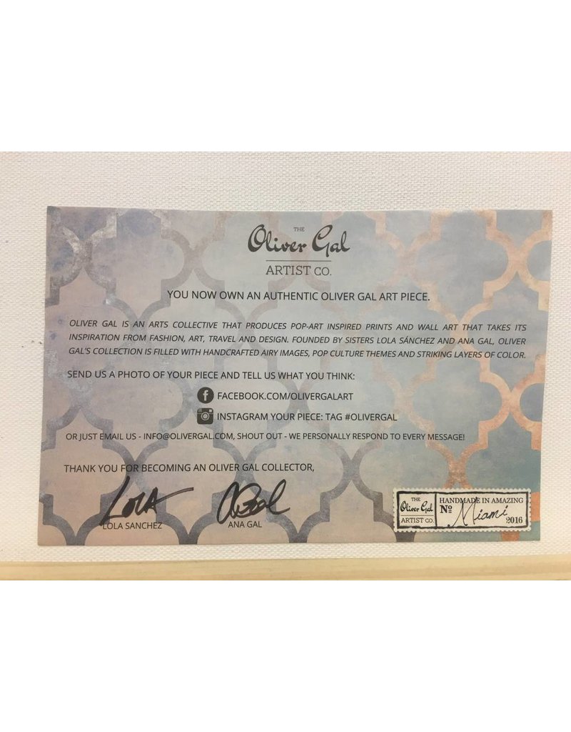 Oliver Gal 'Fashion A to Z' Graphic Art Print on Wrapped Canvas