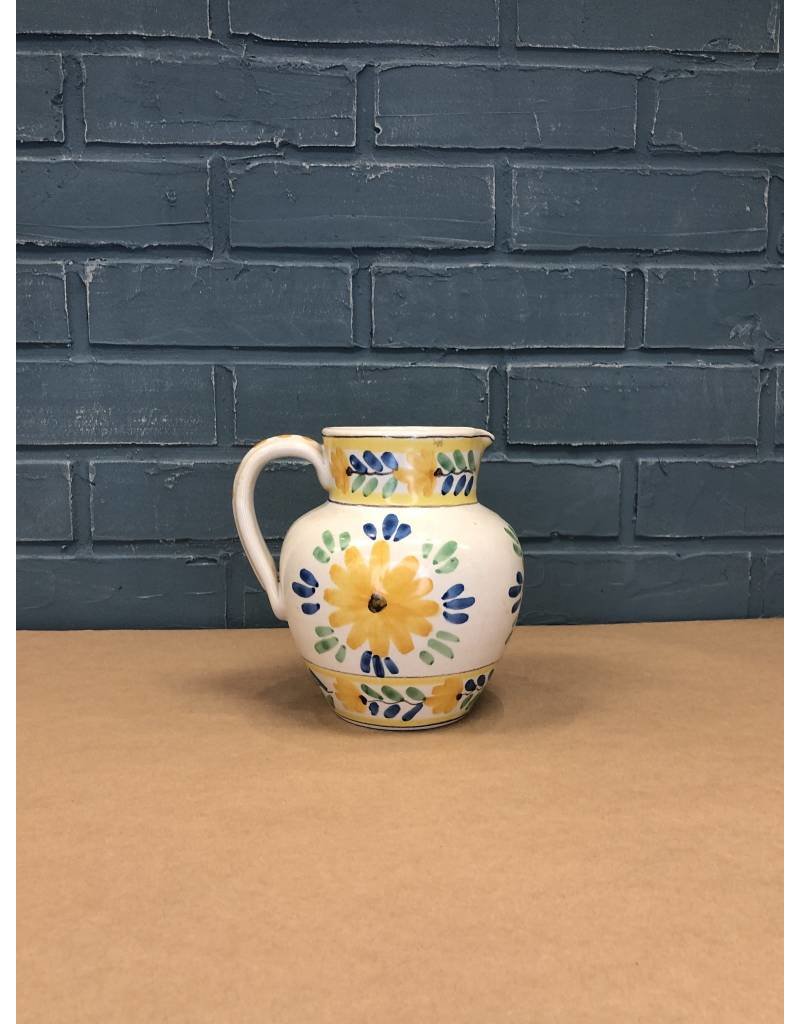 Italian Floral Themed Water Pitcher