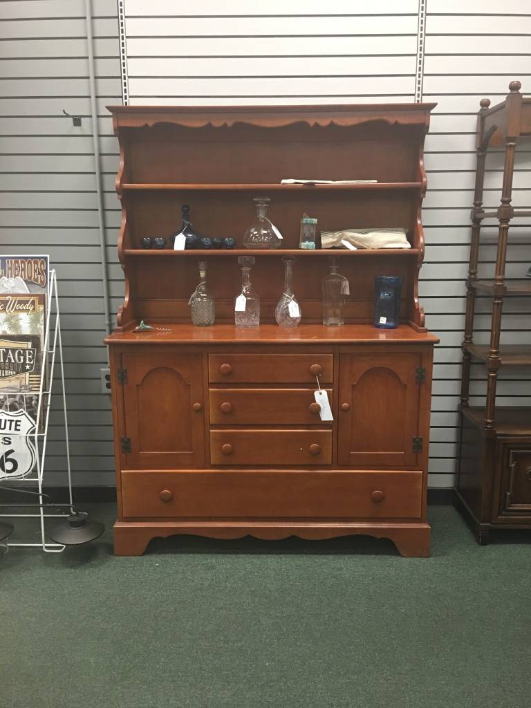 Solid Maple 2pc Open Top Hutch Heirloom Home Solid Maple 2pc Open Top Hutch