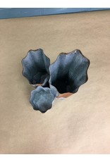 Three Tiered Galvanized Vase
