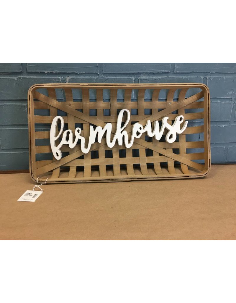 Farmhouse Tobacco Basket Wall Art