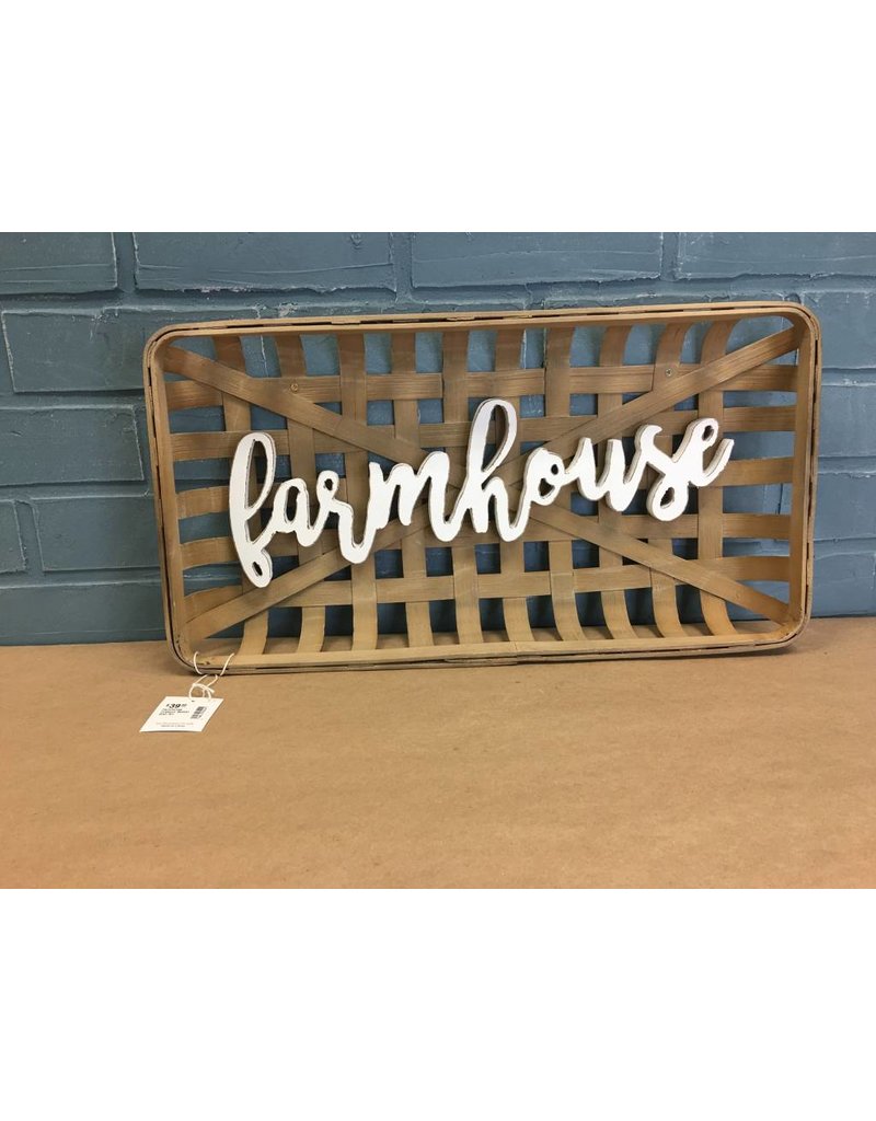 Farmhouse Tobacco Basket Wall Art