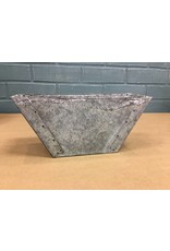 Set of 3 Galvanized Flower Boxes
