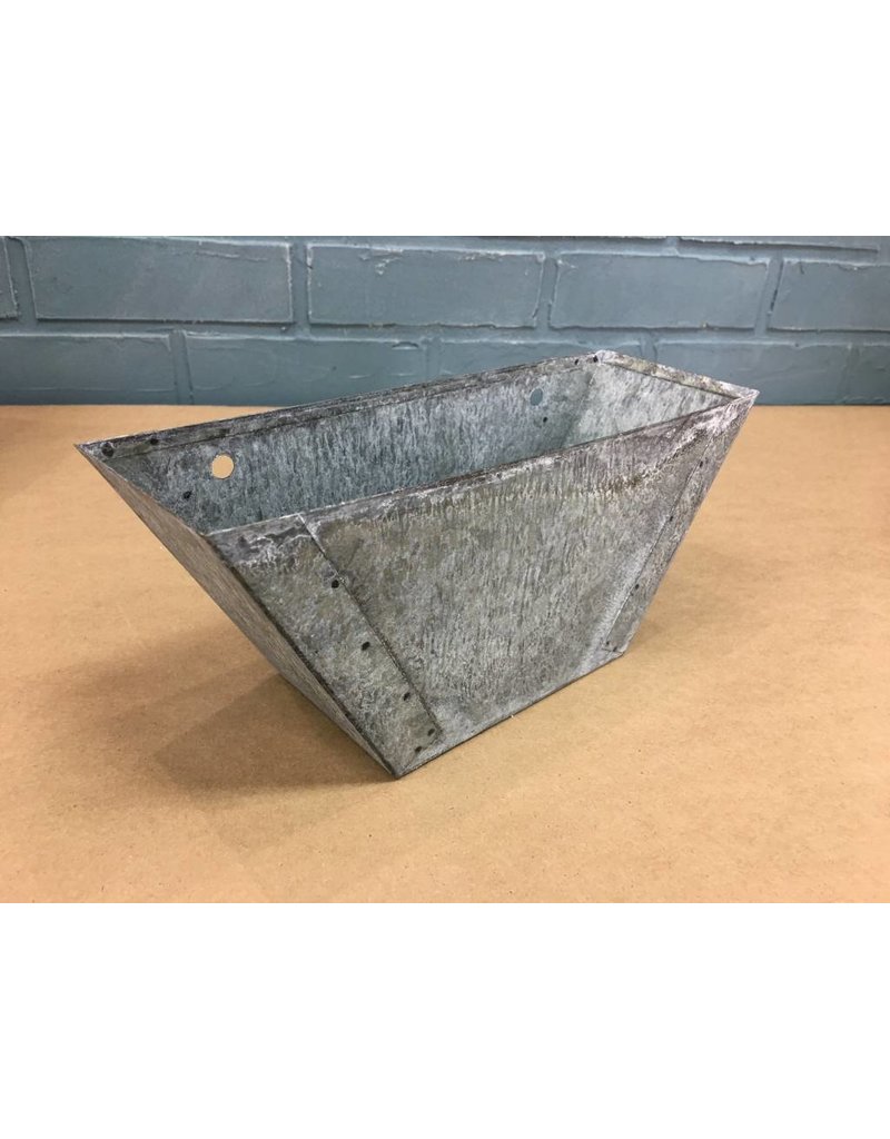 Set of 3 Galvanized Flower Boxes