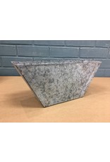 Set of 3 Galvanized Flower Boxes