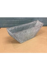 Set of 3 Galvanized Flower Boxes