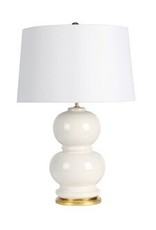 Mercer41 Ponder Ceramic Double Gourd 28" Table Lamp