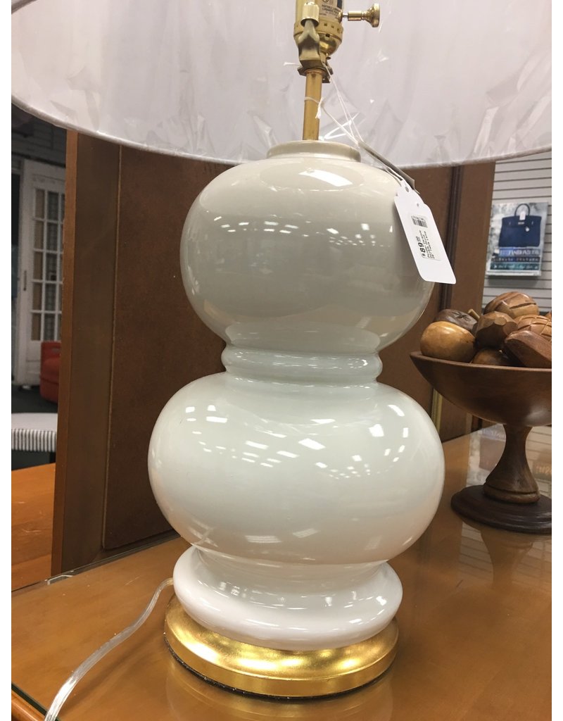 Mercer41 Ponder Ceramic Double Gourd 28" Table Lamp