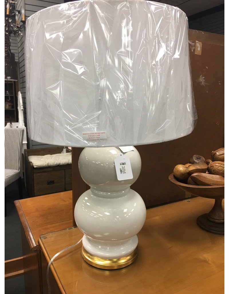 Mercer41 Ponder Ceramic Double Gourd 28" Table Lamp