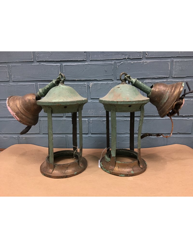 Pair of Vintage Decorative Lantern Style Pendants