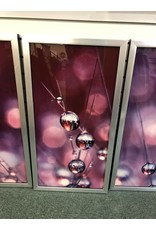 Picture Perfect International "Cactus Wine Drops" by Sharon Johnstone 3 Piece Framed Photographic Print Set