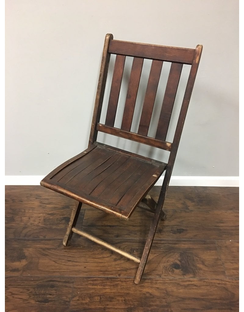 Vintage Wooden Folding Chair Heirloom Home